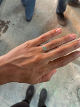 Load image into Gallery viewer, Enameled Anchor Coin Turquoise Chain Ring