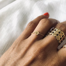 Load image into Gallery viewer, Tiny Gold Coin Arabic Spirit Name, Ring