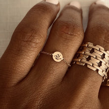 Load image into Gallery viewer, Tiny Gold Coin Arabic Spirit Name, Ring