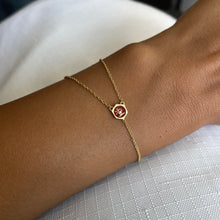 Load image into Gallery viewer, Alanoud Rouge Enameled Bracelet, Arabic Spirit Name