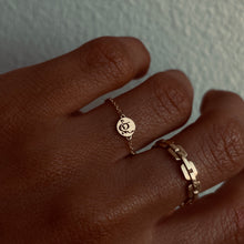 Load image into Gallery viewer, Tiny Gold Coin Arabic Spirit Name, Ring
